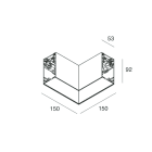 NOVALUX - HERO B: MOD.CIECO ANG.DX 150 CAF