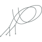 NOVALUX - HERO B: KIT COPPIA CAVI SOSP. 5 M 1087B2.99