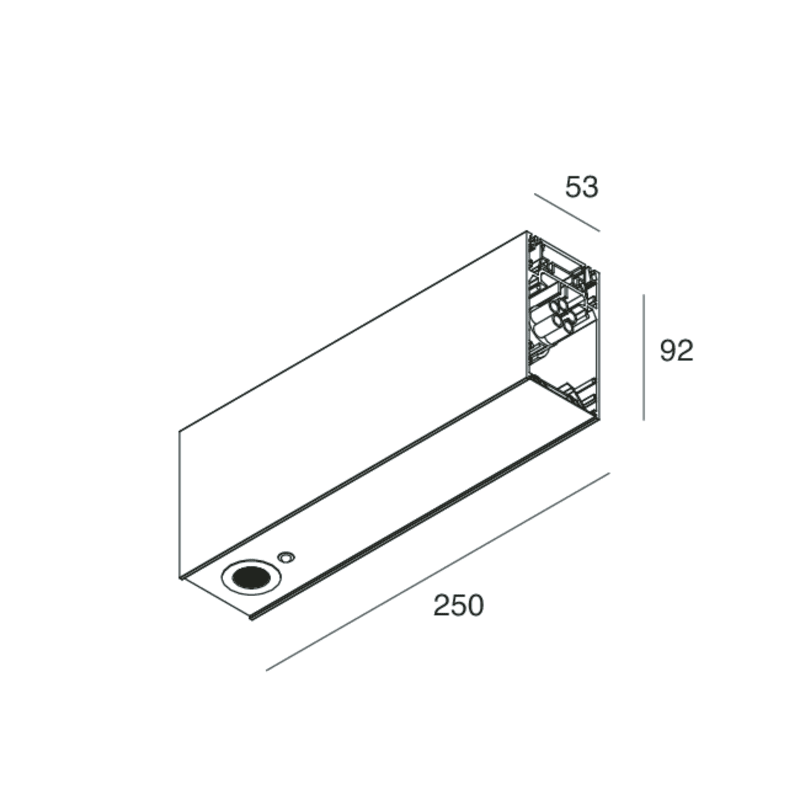 NOVALUX - HERO B: MOD.SPOT EM 4K 250 X CAB.DA/P BI 1087D5.01