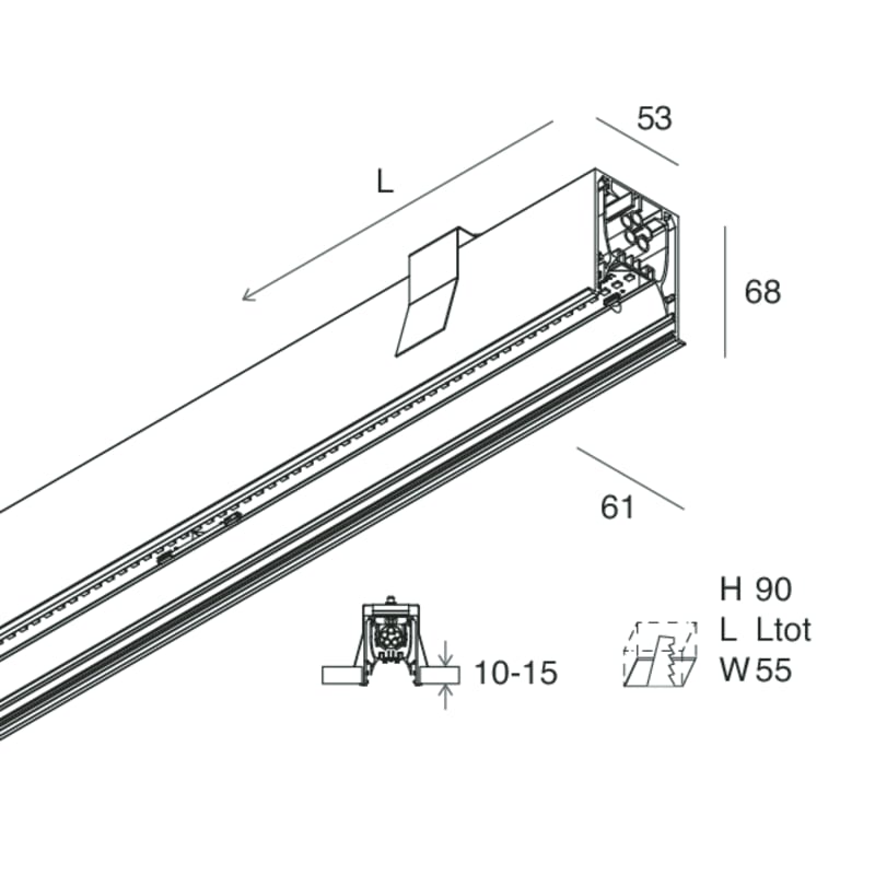 NOVALUX - HERO C: 36W 2.7K 1680 DALI BIA