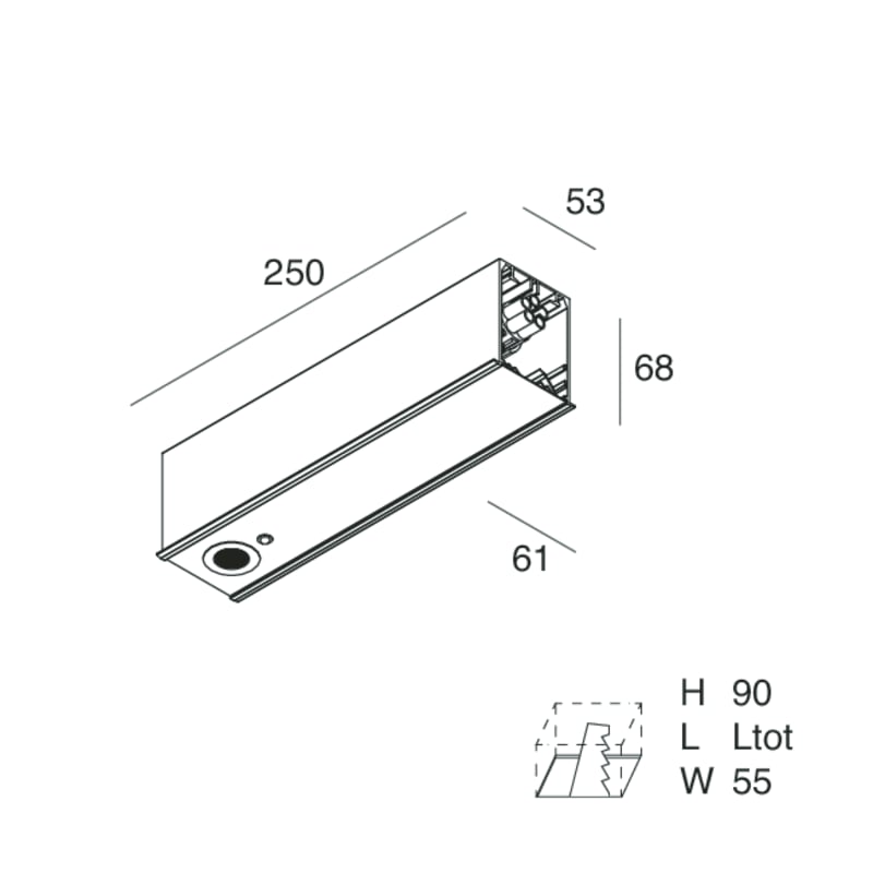 NOVALUX - HERO C: MOD.SPOT EM 4K 250 NE
