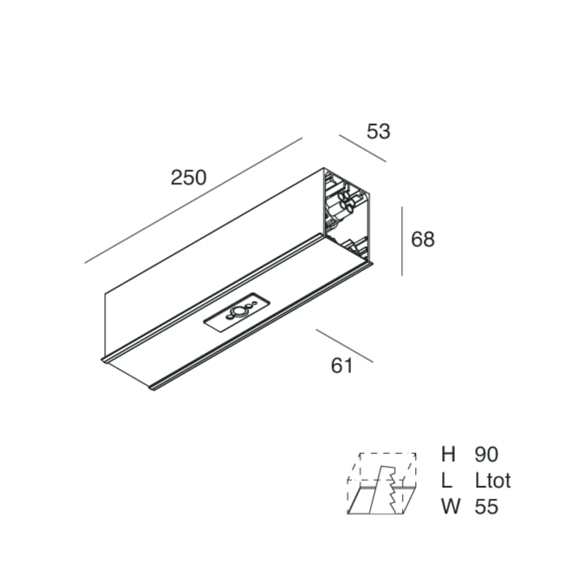 NOVALUX - HERO C: MOD.SOLO SENSORE DALI 250 NE