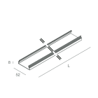 NOVALUX - Diffusore opale sporgente 8 mm lunghezza 1120 per HERO. 108923.99