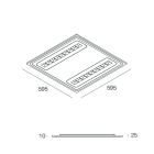 NOVALUX - YALE: 600X600 30W 4K DALI UGR