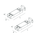 NOVALUX - HALOS SPOT: COPPIA ALIM. ON/OFF REM.