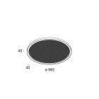 NOVALUX - HALOS-ACOUSTIC: 962 62W 2.7K GRAFITE BI