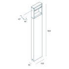 NOVALUX - LYTUS: 3K 7W H900 IP65 GRI.ANTR.