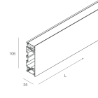 NOVALUX - RECTA: 2X11.5W 3K 600 DA/PU NE