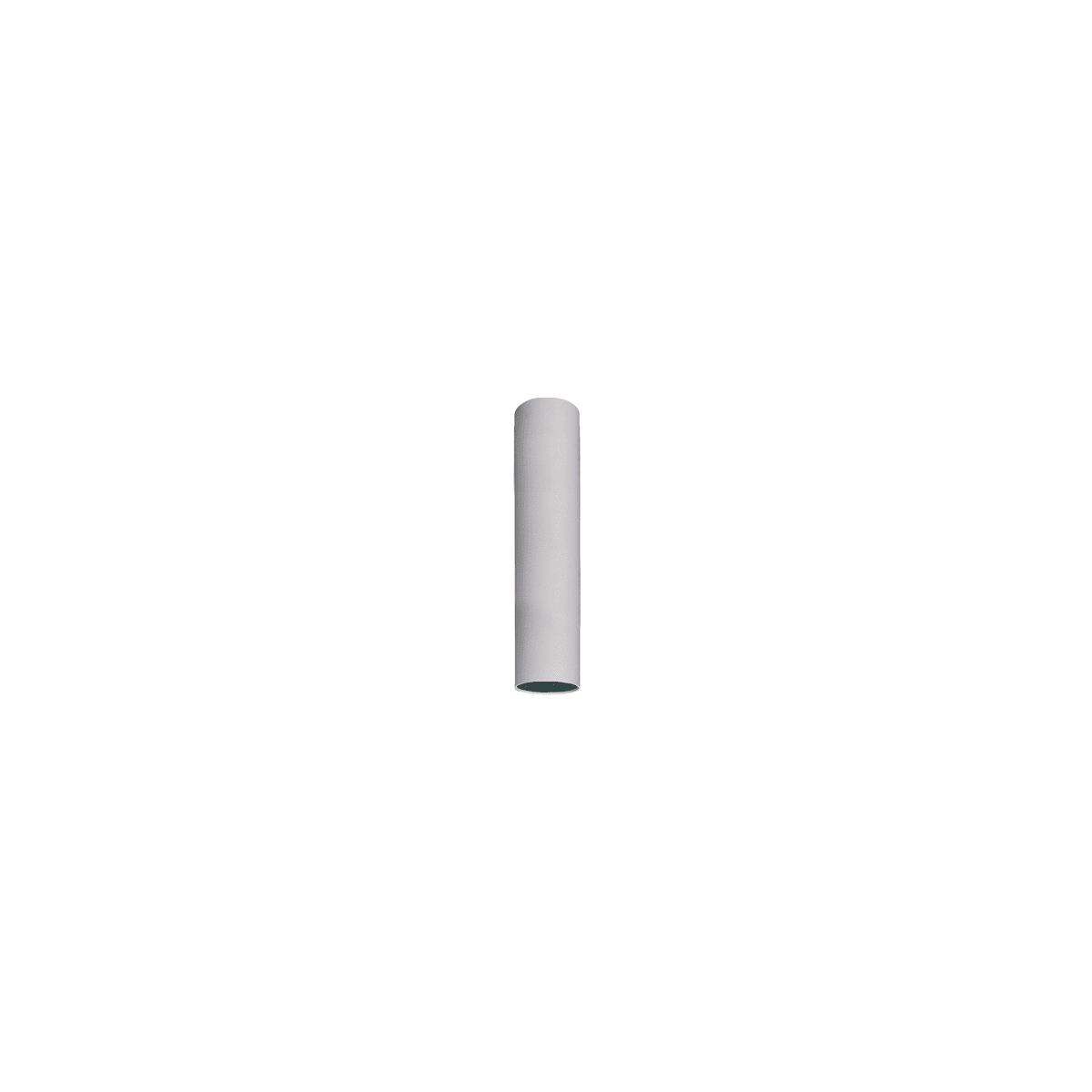 NOVALUX - Collins plafone diametro 40 lunghezza 200 1xGU10 acciaio verniciato texturizzato grigio chiaro.