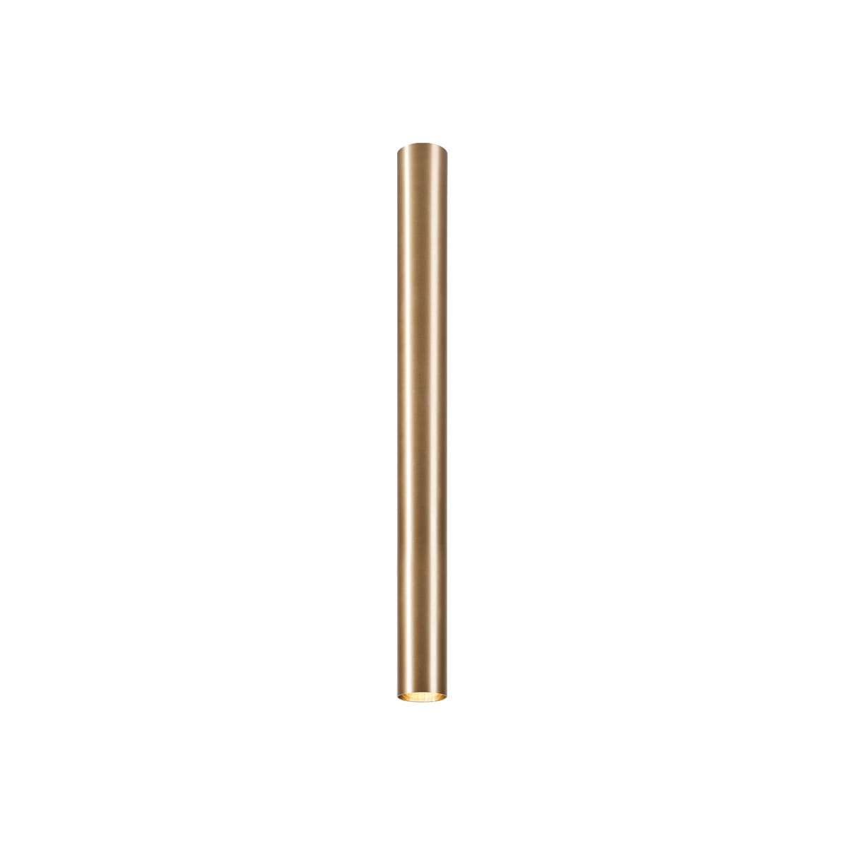 NOVALUX - Collins plafone diametro 40 lunghezza 500 con attacco gu10 ottone massiccio satinato.