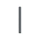 NOVALUX - Collins plafone diametro 40 lunghezza 500 con attacco GU10, acciaio verniciato texturizzato grigio scuro.