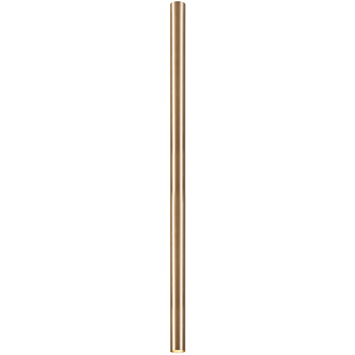 NOVALUX - Collins plafone diametro 40 lunghezza 1000 con attacco gu10 ottone massiccio satinato.