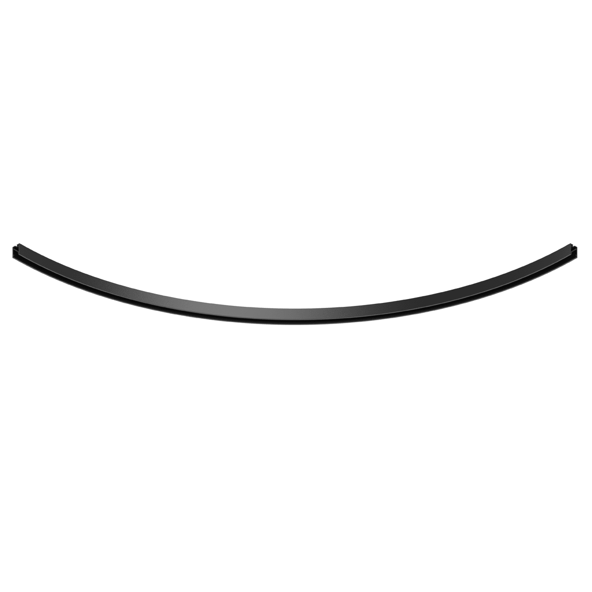 NOVALUX - Domynos ps profilo curvo r600 90 nero, modulo led r600 90 non incluso, kit di giunzione incluso, schermo opale da ordinare a parte, ip40.