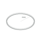 NOVALUX - Domynos PS profilo circolare R300 nero con schermo opale incluso, supporta 4 moduli LED R300 90° non inclusi, grado di protezione IP40.