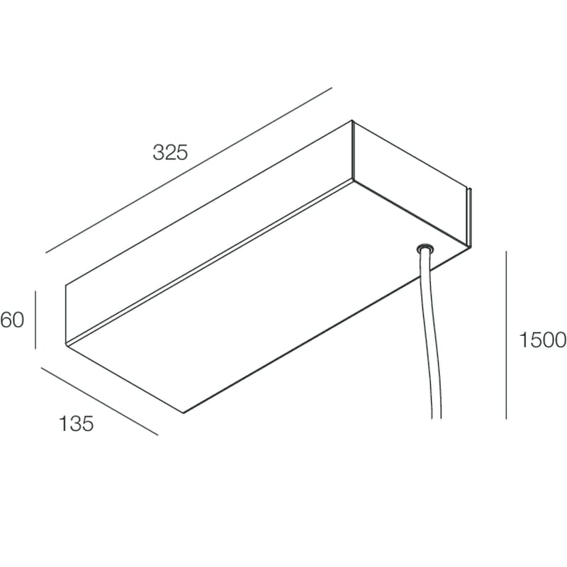 NOVALUX - Domynos ps rosone sosp dali 150w 48v cf box caffè con alimentazione integrata dimmerabile 150w 48v cavo 2x1mm2 guaina tinta bianco nero trasparente.