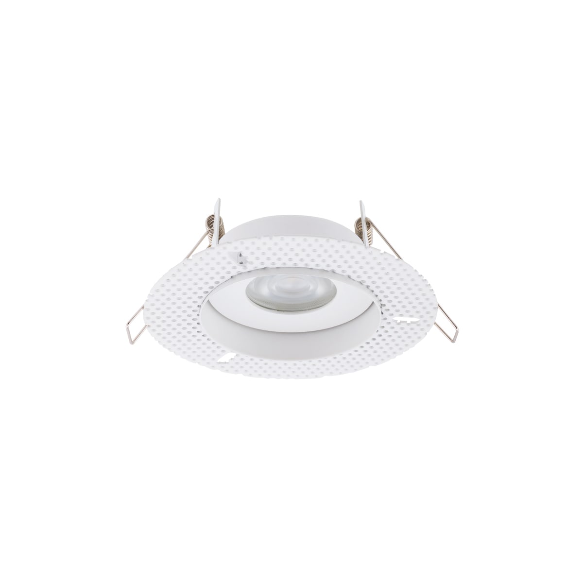 NOVALUX - spirit incasso tondo d.125 1xgu10 bi frameless ø40-75 bianco 1xgu10 ø51 max10w alluminio verniciato schermo in vetro ip54