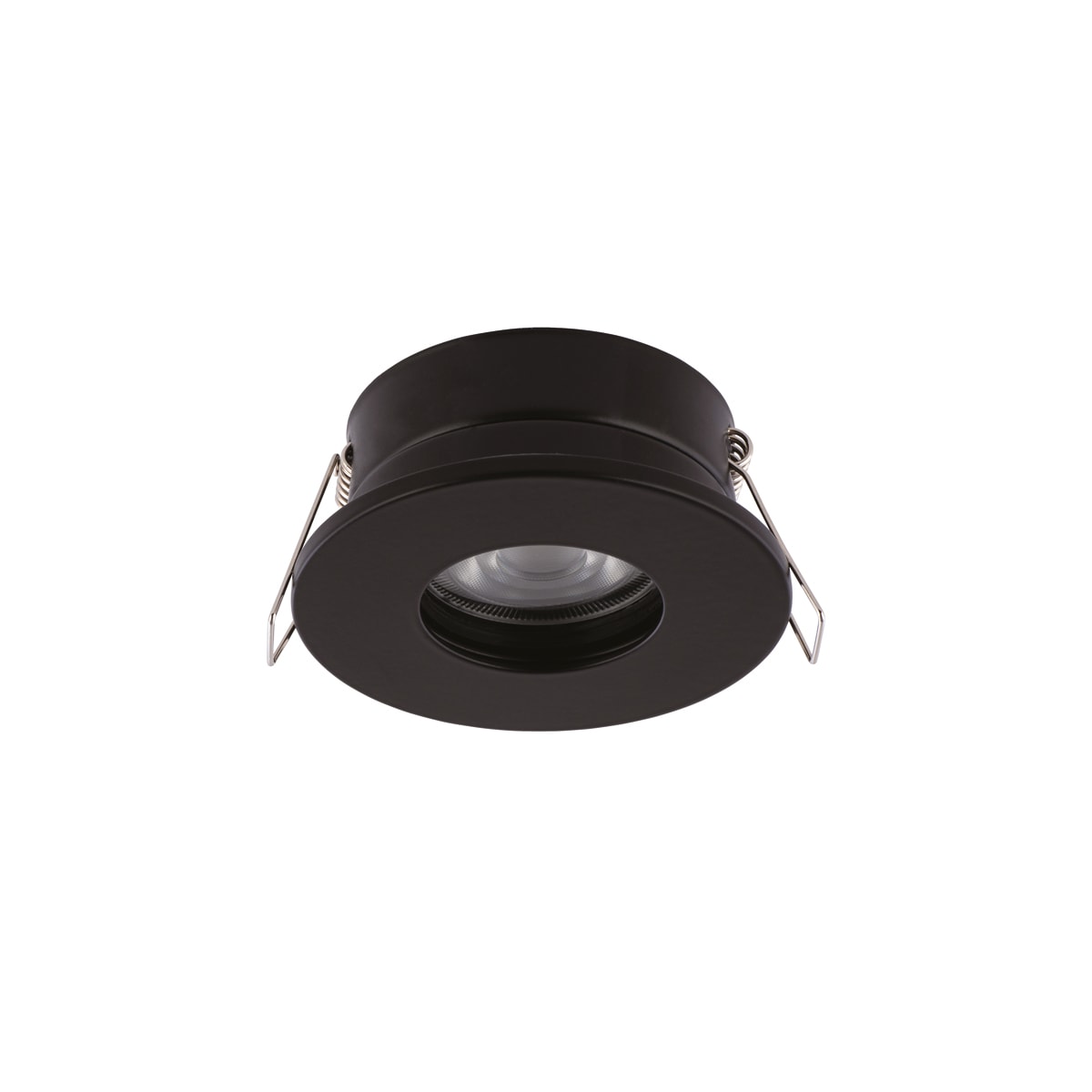 NOVALUX - Spirit incasso tondo diametro 83 mm nero, 1xGU10 max 10W, alluminio verniciato, schermo in vetro, IP54.