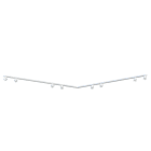 NOVALUX - Honey plafone angolare 1.5m x 1.5m 8xGU10 bianco, acciaio verniciato texturizzato, da combinare con 8 corpo per spot 112909, Ø51 max10W.