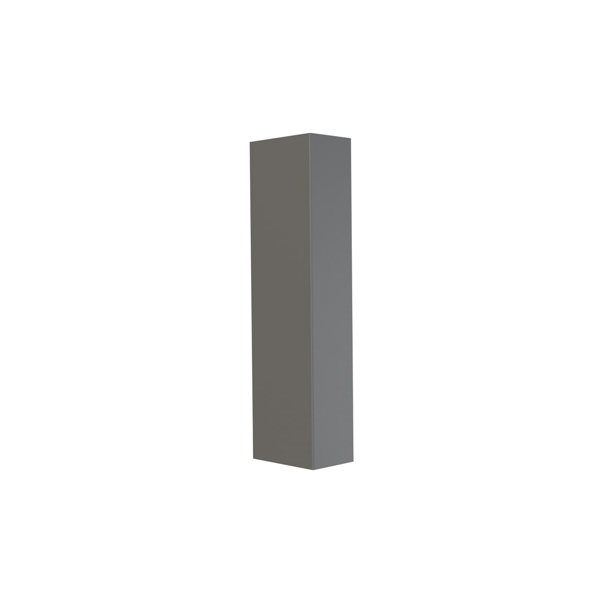 NOVALUX - cubrik 55 applique 300x55 2xgu10 dg grigio scuro h.300 l.55 2xgu10 ø51 max10w acciaio verniciato
