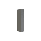 NOVALUX - cubrik 55 applique 300x55 2xgu10 dg grigio scuro h.300 l.55 2xgu10 ø51 max10w acciaio verniciato