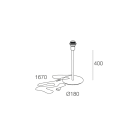 NOVALUX - TINY TL: LAMPADA TAV. H=400 1XE27 BI