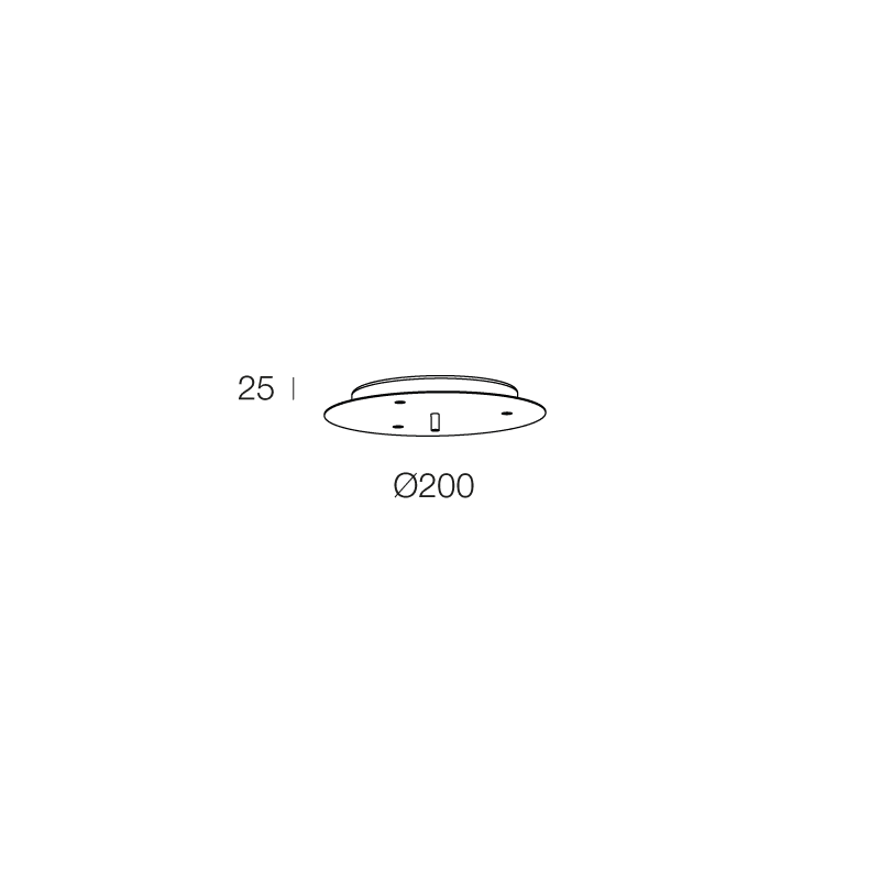 NOVALUX - ROSONE CIRCOLARE 3 X D. 200 NERO