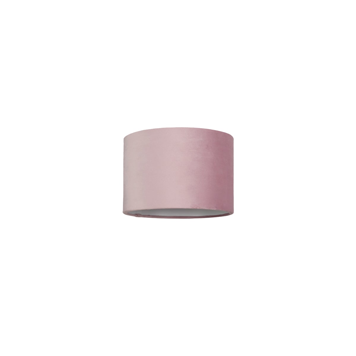 NOVALUX - Paralume per tiny tl/miss pr in velluto rosa con diametro 230 mm e altezza 160 mm, interno bianco.