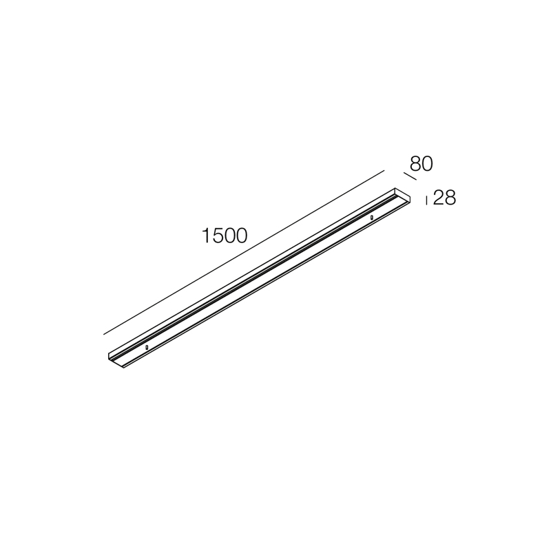 NOVALUX - ROSONE LINEA. 12X VERTICALI L.1500 NERO