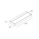 NOVALUX - UPPER: LED 36W 3K DALI PAR. D/I L400 BIA