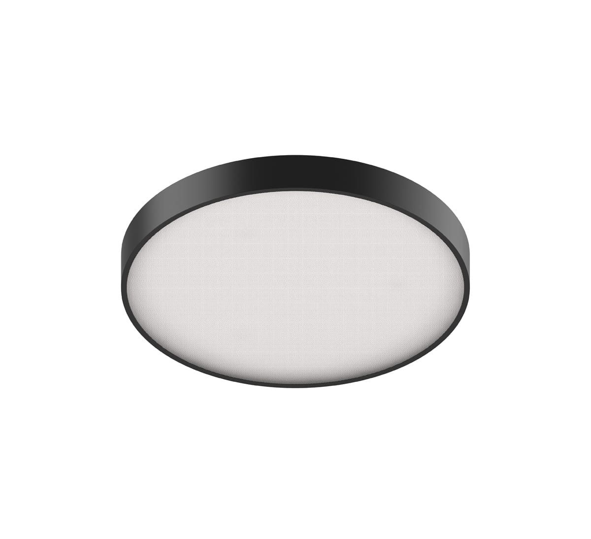 NOVALUX - Roto Evo 49W 2700K D.610 MP nero microprismatico kit plafone parete o sospensione da ordinare a parte IP40.