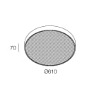 NOVALUX - roto evo 49w 3000k diametro 610 mm nero microprismatico kit plafone parete o sospensione da ordinare a parte ip40