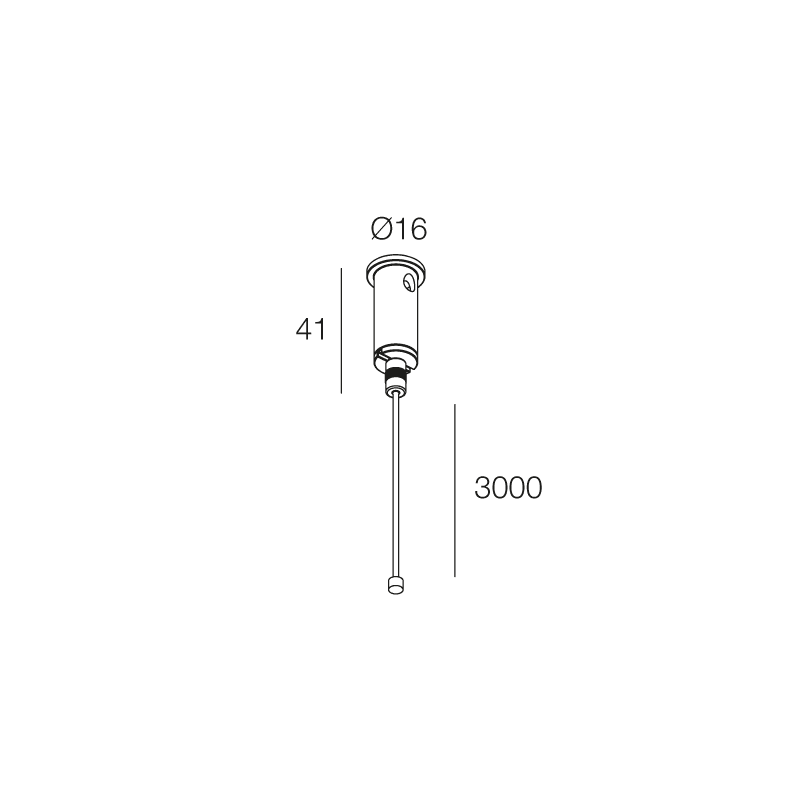 NOVALUX - ROTO EVO: SOSPENSIONE L=3000 1PZ