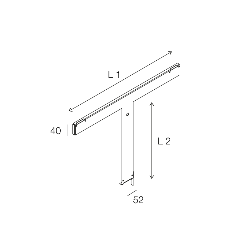 NOVALUX - Roto Evo kit plafone parete d.995 con fissaggio in acciaio e blocco meccanico per Roto Evo 1000.