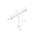 NOVALUX - Roto Evo kit plafone parete d.995 con fissaggio in acciaio e blocco meccanico per Roto Evo 1000.