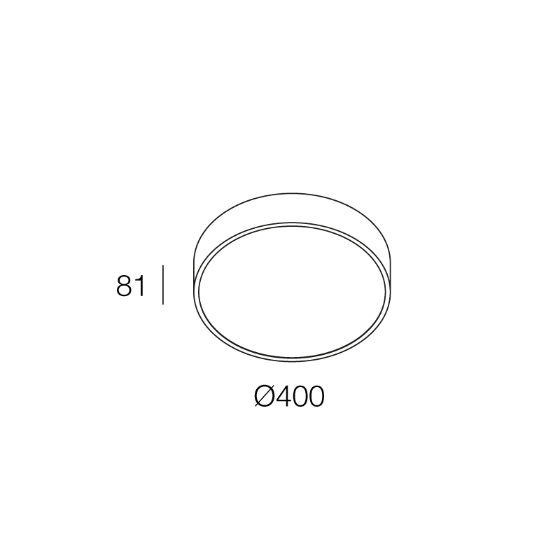 NOVALUX - Roto 31W 4000K D.400 Dali-Push bianco opale IP40 accessori per sospensione da ordinare a parte.