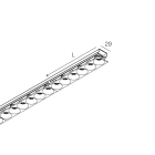 NOVALUX - Hero M: modulo LED micro ottiche 17W 2700K 40° UGR<19, riflettore nero matt, lenti PMMA, connettore rapido incluso, profilo alluminio opzionale.