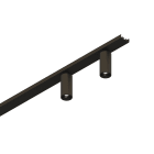 NOVALUX - HERO M: 2FAR 2X4W L 636MM 3K 45 CA, modulo spot LED caffè, 2 proiettori in lega di alluminio con lenti in policarbonato, connettore rapido incluso.