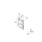 NOVALUX - hero m kit angolo 90 caffè per unione di 2 profili pressofusione di alluminio verniciata