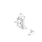 NOVALUX - hero m kit angolo 120 nero per unione di 2 profili pressofusione di alluminio verniciata