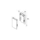 NOVALUX - hero m coppia di testate cp hero mini testate terminali 2 pz cappuccino pressofusioni di alluminio verniciate