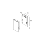 NOVALUX - hero m coppia di testate cp hero mini testate terminali 2 pz cappuccino pressofusioni di alluminio verniciate