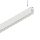 NOVALUX - Hero MB corpo 636 bianco, profilo di alluminio L.636, schermo diffusore opale, 2 cavi sospensione acciaio, L.3000mm, modulo LED emissione diretta e indiretta.