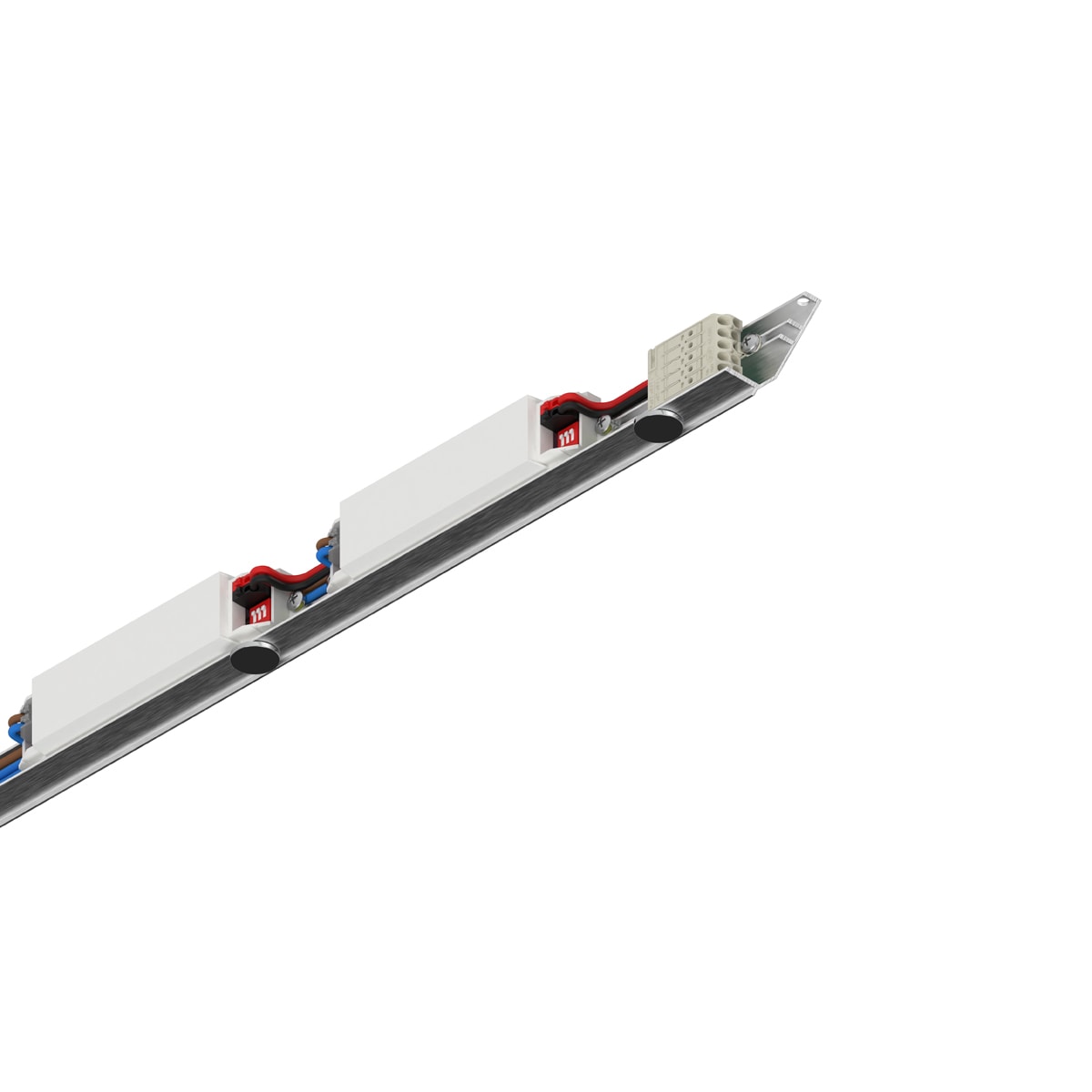 NOVALUX - Hero MB elettr on/off 636 D1 I1 modulo elettrificato L.636 on-off alimentazione elettronica doppia accensione connettori rapidi LED diretta e indiretta.