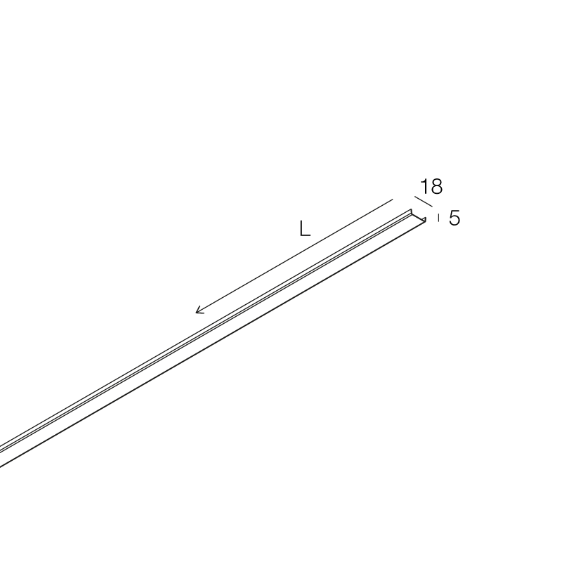 NOVALUX - Hero MB mod. led ind 30W 1908 3K, connettore rapido incluso. Profilo alluminio, modulo elettrificato e led diretta da ordinare a parte.