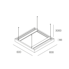 NOVALUX - BACKLIT: BOX PER INST. SOSP. 600X600 BIA