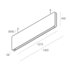 NOVALUX - CAOS-B VERTICALE: 1400X400 COM