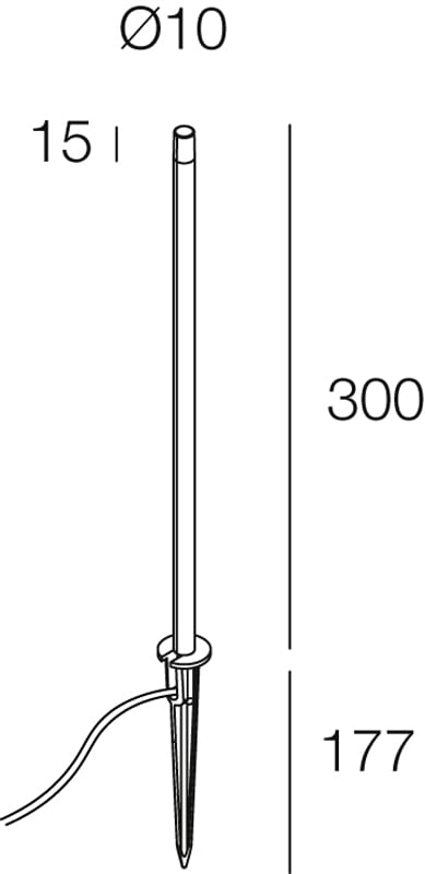 NOVALUX - FATA: 24VDC 0.5W 3K D10 L.800 NE