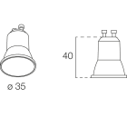 NOVALUX - LAMP. LED GU10 MINI 3000K 3W 60
