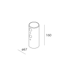 NOVALUX - ACC. EST.: SUPPORTO PER PALO NER A550NE