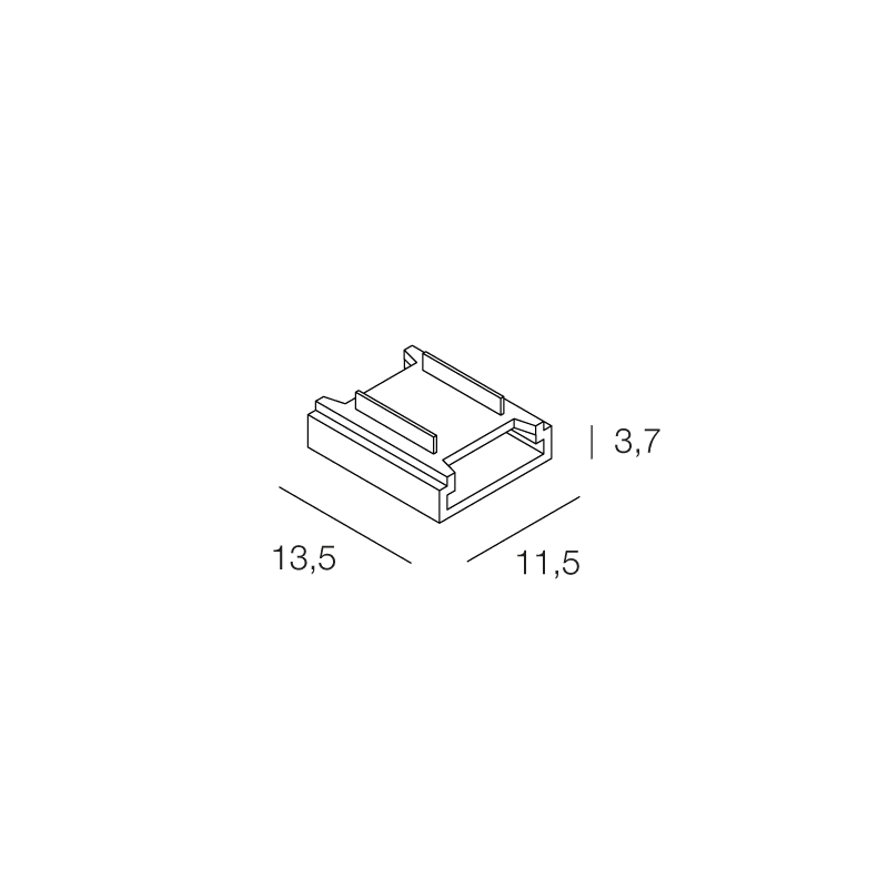 NOVALUX - strip led connettore strip 238 240 led 10 pezzi connettore strip strip lineare 10 pezzi